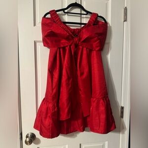 Fate Red Mini Bow Dress Women’s Size Medium